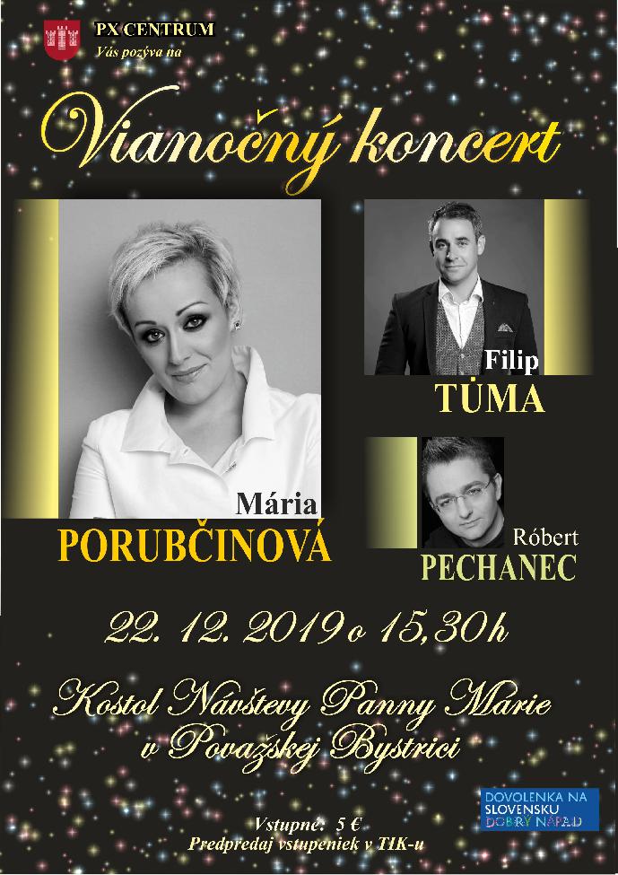 Vianočný koncert Márie Porubčinovej a hostí
