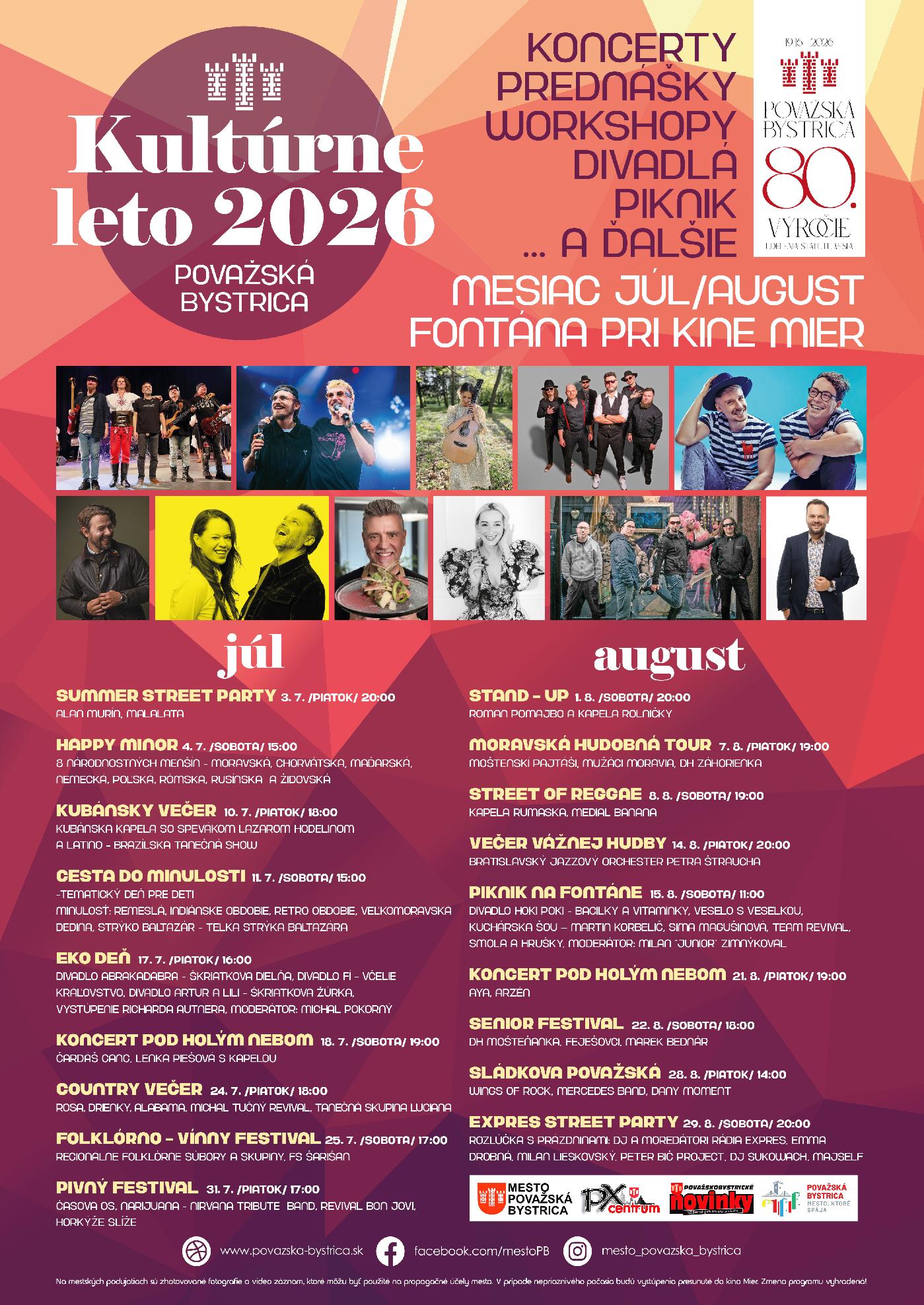 KULTÚRNE LETO 2026
