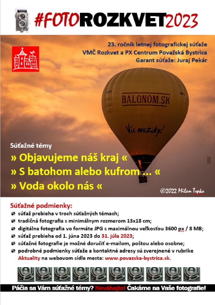 FOTOROZKVET 2023 - letná fotografická súťaž