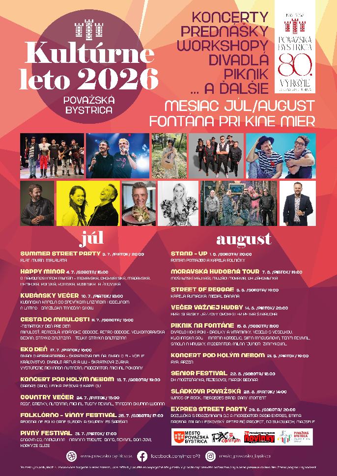 KULTÚRNE LETO 2026